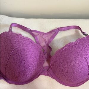 Lace Underwire Bra in Purple
